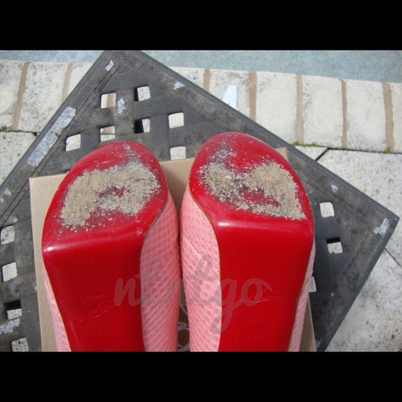 Christian Louboutin Rare Pink Rosa Python Bianca - Picture 4 of 5